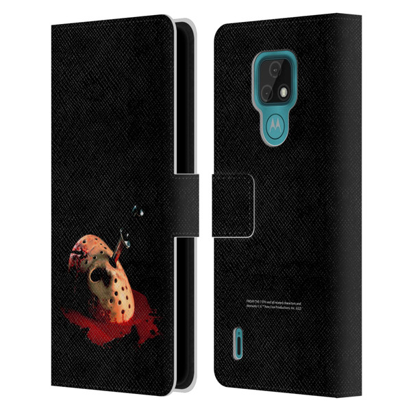 Friday the 13th: The Final Chapter Key Art Poster Leather Book Wallet Case Cover For Motorola Moto E7