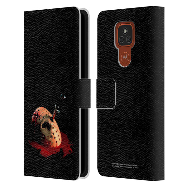 Friday the 13th: The Final Chapter Key Art Poster Leather Book Wallet Case Cover For Motorola Moto E7 Plus