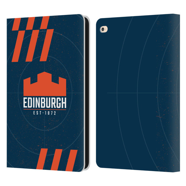 Edinburgh Rugby Logo Art Navy Blue Leather Book Wallet Case Cover For Apple iPad Air 2 (2014)
