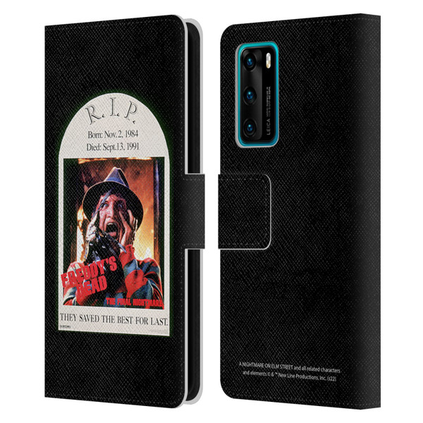 A Nightmare On Elm Street: Freddy's Dead Graphics The Final Nightmare Leather Book Wallet Case Cover For Huawei P40 5G