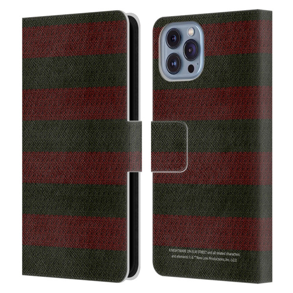 A Nightmare On Elm Street: Freddy's Dead Graphics Sweater Pattern Leather Book Wallet Case Cover For Apple iPhone 14
