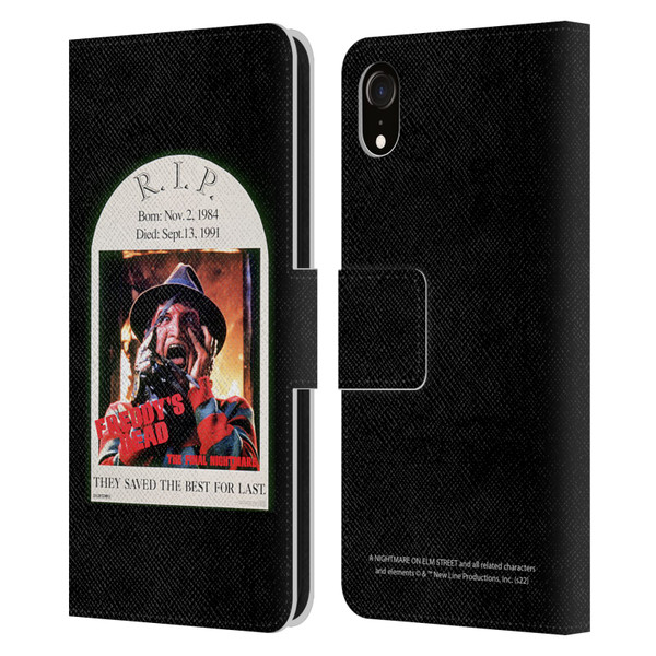 A Nightmare On Elm Street: Freddy's Dead Graphics The Final Nightmare Leather Book Wallet Case Cover For Apple iPhone XR