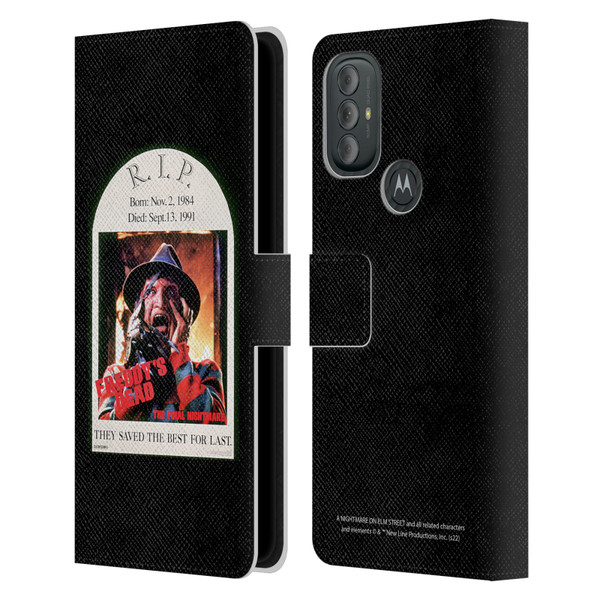 A Nightmare On Elm Street: Freddy's Dead Graphics The Final Nightmare Leather Book Wallet Case Cover For Motorola Moto G10 / Moto G20 / Moto G30