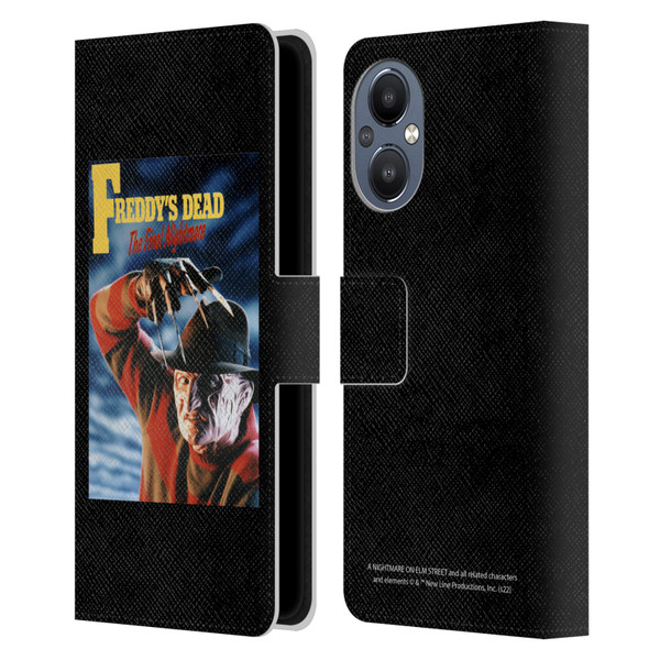 A Nightmare On Elm Street: Freddy's Dead Graphics Poster Leather Book Wallet Case Cover For OnePlus Nord N20 5G