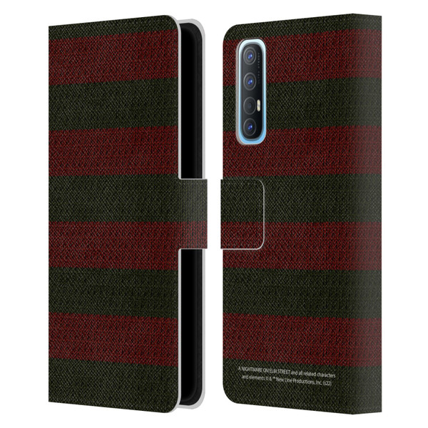 A Nightmare On Elm Street: Freddy's Dead Graphics Sweater Pattern Leather Book Wallet Case Cover For OPPO Find X2 Neo 5G