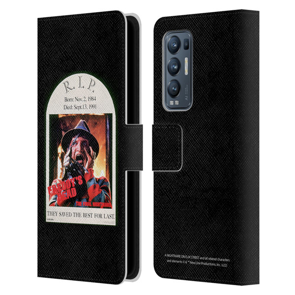A Nightmare On Elm Street: Freddy's Dead Graphics The Final Nightmare Leather Book Wallet Case Cover For OPPO Find X3 Neo / Reno5 Pro+ 5G