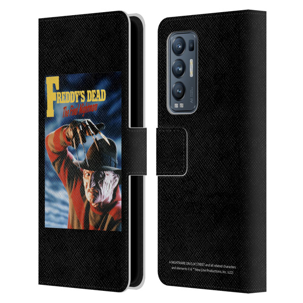 A Nightmare On Elm Street: Freddy's Dead Graphics Poster Leather Book Wallet Case Cover For OPPO Find X3 Neo / Reno5 Pro+ 5G