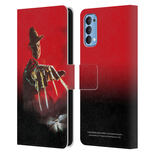 A Nightmare On Elm Street: Freddy's Dead Graphics Poster 2 Leather Book Wallet Case Cover For OPPO Reno 4 5G