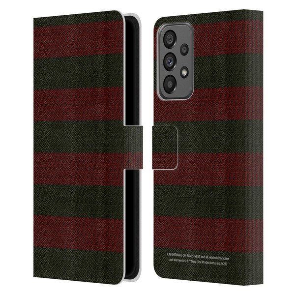 A Nightmare On Elm Street: Freddy's Dead Graphics Sweater Pattern Leather Book Wallet Case Cover For Samsung Galaxy A73 5G (2022)