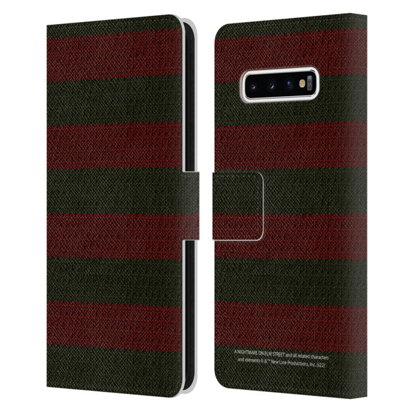 A Nightmare On Elm Street: Freddy's Dead Graphics Sweater Pattern Leather Book Wallet Case Cover For Samsung Galaxy S10+ / S10 Plus