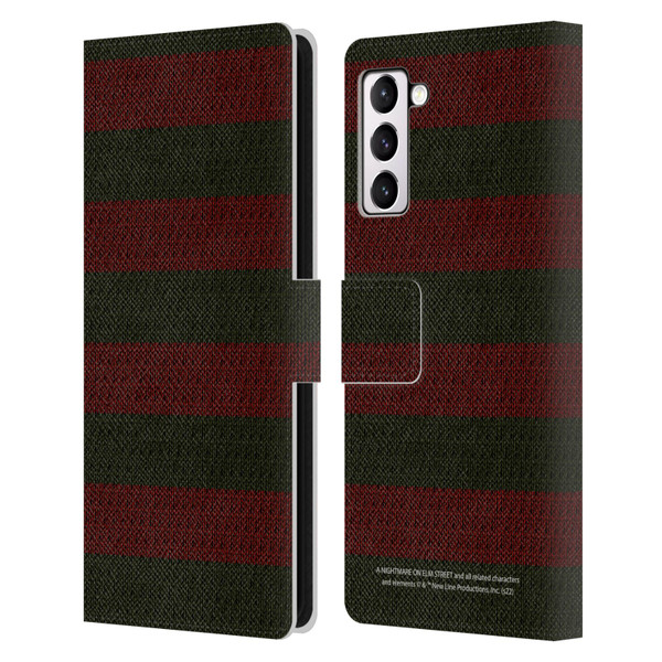 A Nightmare On Elm Street: Freddy's Dead Graphics Sweater Pattern Leather Book Wallet Case Cover For Samsung Galaxy S21+ 5G