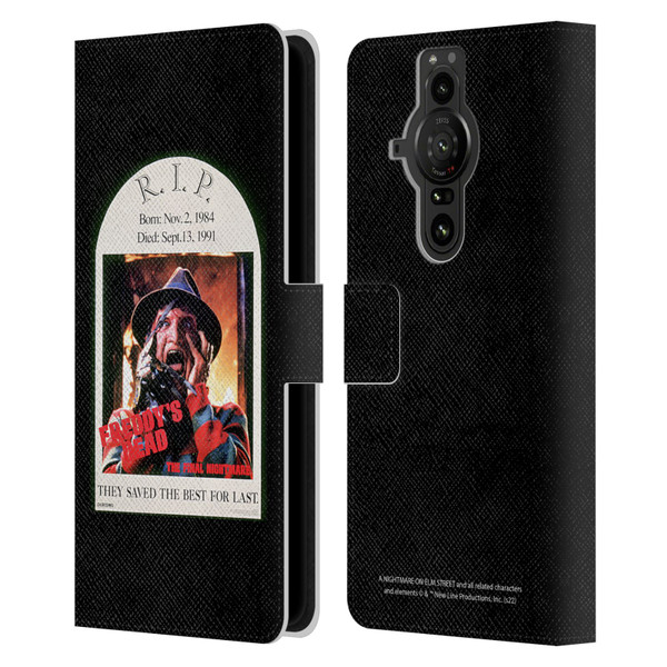 A Nightmare On Elm Street: Freddy's Dead Graphics The Final Nightmare Leather Book Wallet Case Cover For Sony Xperia Pro-I