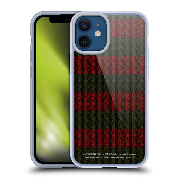 A Nightmare On Elm Street: Freddy's Dead Graphics Sweater Pattern Soft Gel Case for Apple iPhone 12 Mini
