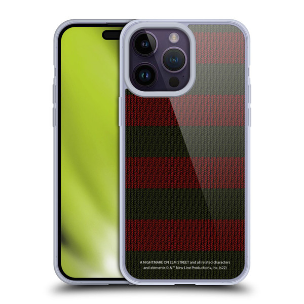 A Nightmare On Elm Street: Freddy's Dead Graphics Sweater Pattern Soft Gel Case for Apple iPhone 14 Pro Max