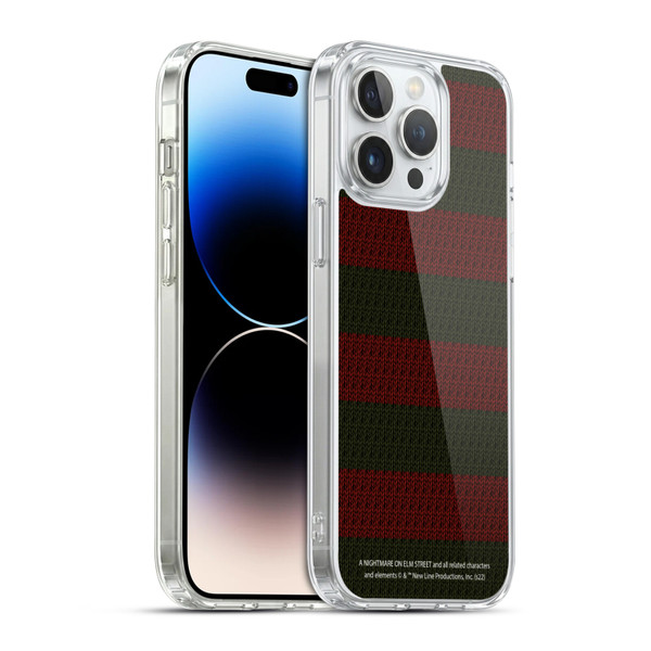 A Nightmare On Elm Street: Freddy's Dead Graphics Sweater Pattern Soft Gel Case for Apple iPhone 14 Pro Max & MagSafe