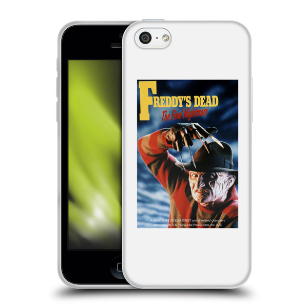 A Nightmare On Elm Street: Freddy's Dead Graphics Poster Soft Gel Case for Apple iPhone 5c