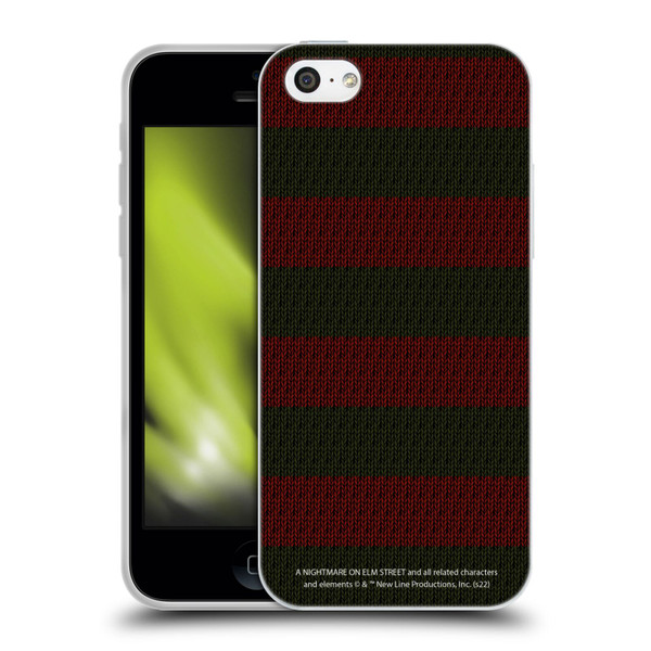 A Nightmare On Elm Street: Freddy's Dead Graphics Sweater Pattern Soft Gel Case for Apple iPhone 5c