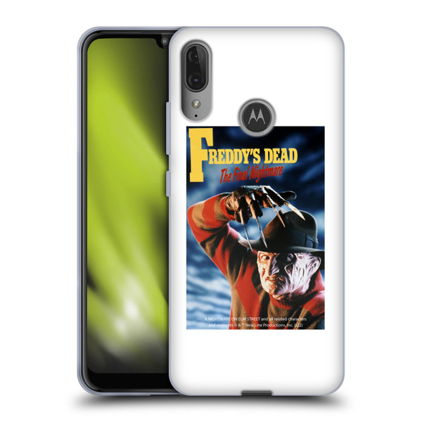 A Nightmare On Elm Street: Freddy's Dead Graphics Poster Soft Gel Case for Motorola Moto E6 Plus