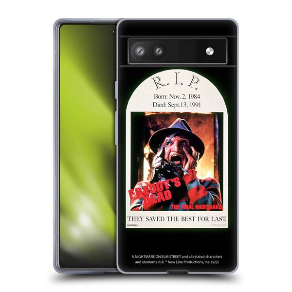 A Nightmare On Elm Street: Freddy's Dead Graphics The Final Nightmare Soft Gel Case for Google Pixel 6a