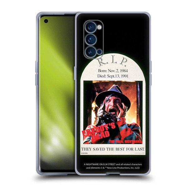A Nightmare On Elm Street: Freddy's Dead Graphics The Final Nightmare Soft Gel Case for OPPO Reno 4 Pro 5G