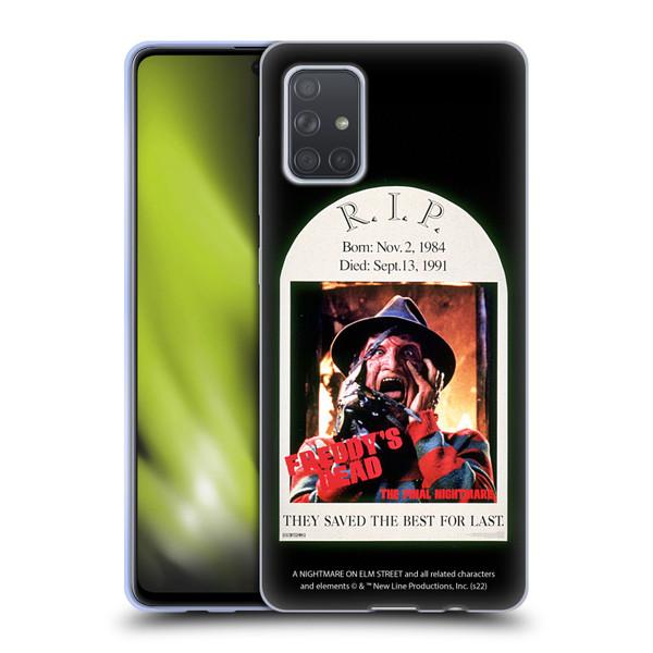 A Nightmare On Elm Street: Freddy's Dead Graphics The Final Nightmare Soft Gel Case for Samsung Galaxy A71 (2019)