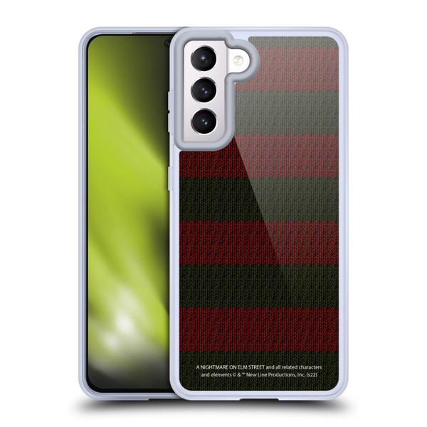 A Nightmare On Elm Street: Freddy's Dead Graphics Sweater Pattern Soft Gel Case for Samsung Galaxy S21 5G