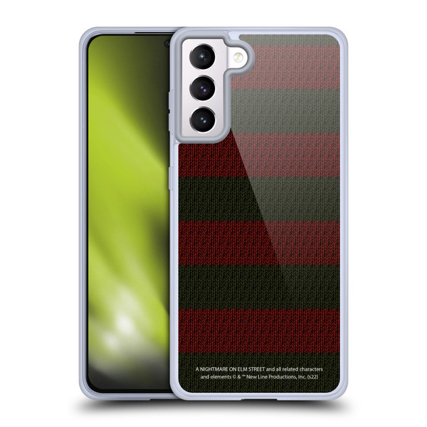 A Nightmare On Elm Street: Freddy's Dead Graphics Sweater Pattern Soft Gel Case for Samsung Galaxy S21+ 5G