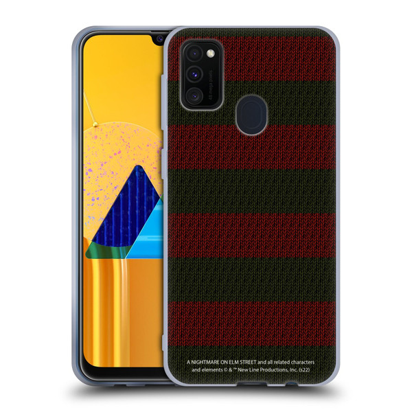 A Nightmare On Elm Street: Freddy's Dead Graphics Sweater Pattern Soft Gel Case for Samsung Galaxy M30s (2019)/M21 (2020)