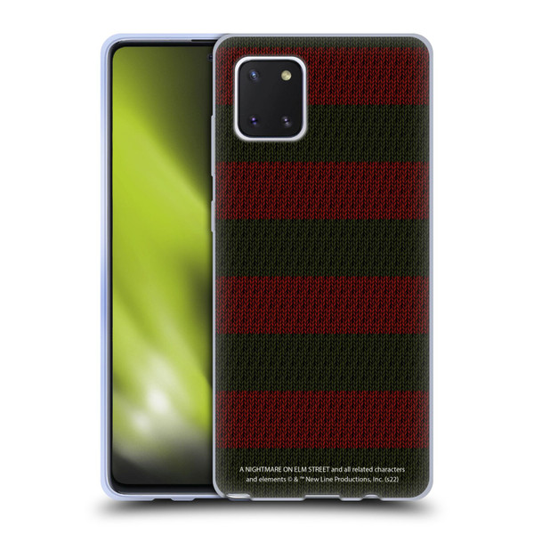 A Nightmare On Elm Street: Freddy's Dead Graphics Sweater Pattern Soft Gel Case for Samsung Galaxy Note10 Lite