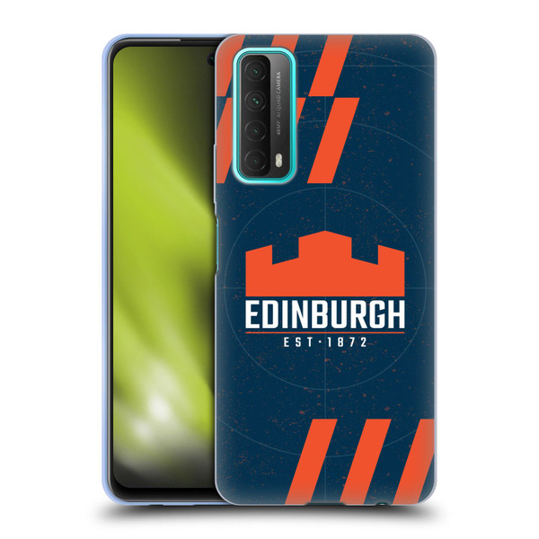 Edinburgh Rugby Logo Art Navy Blue Soft Gel Case for Huawei P Smart (2021)