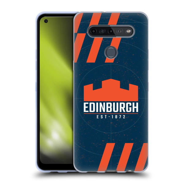 Edinburgh Rugby Logo Art Navy Blue Soft Gel Case for LG K51S