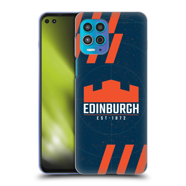 Edinburgh Rugby Logo Art Navy Blue Soft Gel Case for Motorola Moto G100