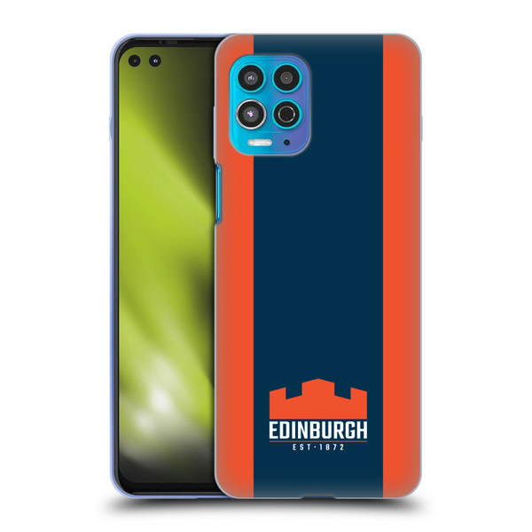 Edinburgh Rugby Logo Art Stripes Soft Gel Case for Motorola Moto G100