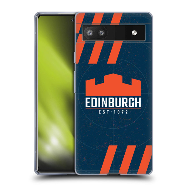 Edinburgh Rugby Logo Art Navy Blue Soft Gel Case for Google Pixel 6a