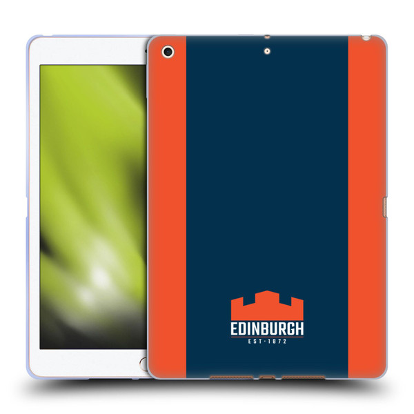 Edinburgh Rugby Logo Art Stripes Soft Gel Case for Apple iPad 10.2 2019/2020/2021