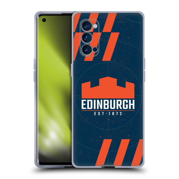 Edinburgh Rugby Logo Art Navy Blue Soft Gel Case for OPPO Reno 4 Pro 5G