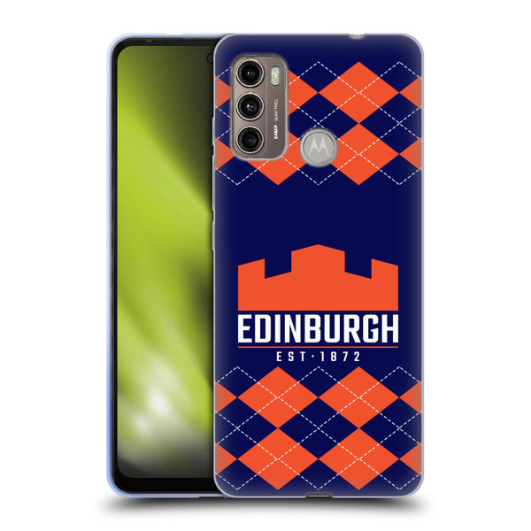 Edinburgh Rugby Logo 2 Argyle Soft Gel Case for Motorola Moto G60 / Moto G40 Fusion