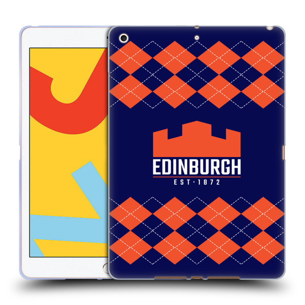 Edinburgh Rugby Logo 2 Argyle Soft Gel Case for Apple iPad 10.2 2019/2020/2021