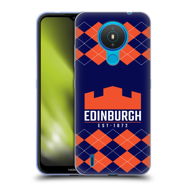 Edinburgh Rugby Logo 2 Argyle Soft Gel Case for Nokia 1.4