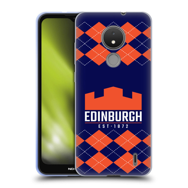 Edinburgh Rugby Logo 2 Argyle Soft Gel Case for Nokia C21