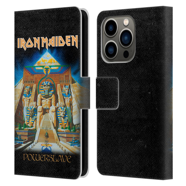 Iron Maiden Album Covers Powerslave Leather Book Wallet Case Cover For Apple iPhone 14 Pro