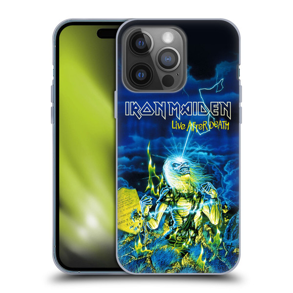 Iron Maiden Tours Live After Death Soft Gel Case for Apple iPhone 14 Pro