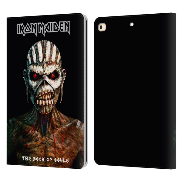 Iron Maiden Album Covers The Book Of Souls Leather Book Wallet Case Cover For Apple iPad 9.7 2017 / iPad 9.7 2018