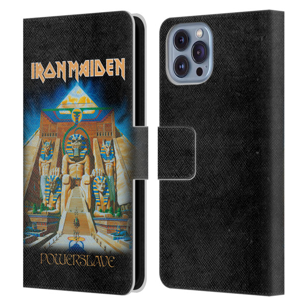 Iron Maiden Album Covers Powerslave Leather Book Wallet Case Cover For Apple iPhone 14