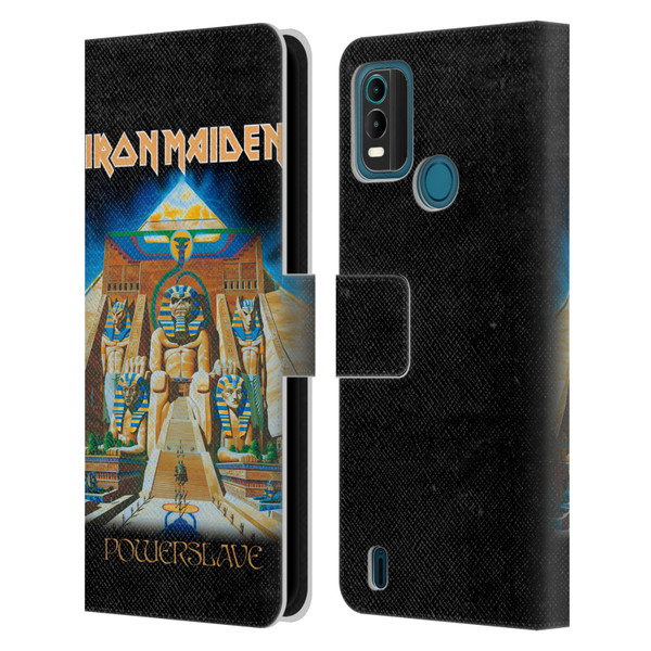 Iron Maiden Album Covers Powerslave Leather Book Wallet Case Cover For Nokia G11 Plus