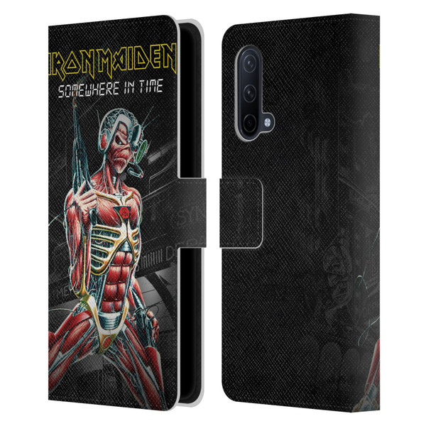 Iron Maiden Album Covers Somewhere Leather Book Wallet Case Cover For OnePlus Nord CE 5G