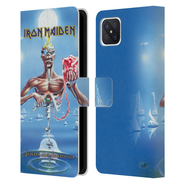 Iron Maiden Album Covers SSOSS Leather Book Wallet Case Cover For OPPO Reno4 Z 5G