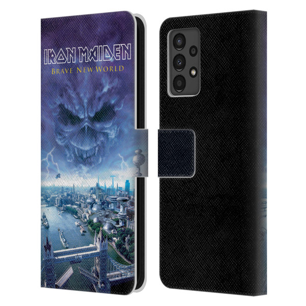 Iron Maiden Album Covers Brave New World Leather Book Wallet Case Cover For Samsung Galaxy A13 (2022)