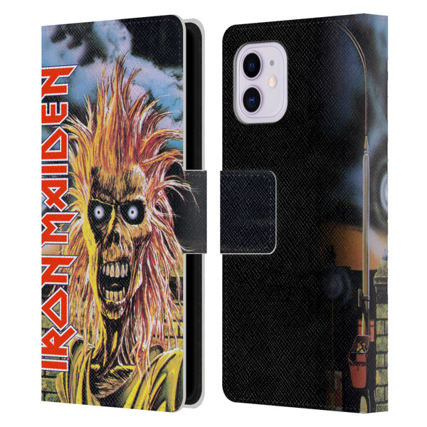 Iron Maiden Art First Leather Book Wallet Case Cover For Apple iPhone 11
