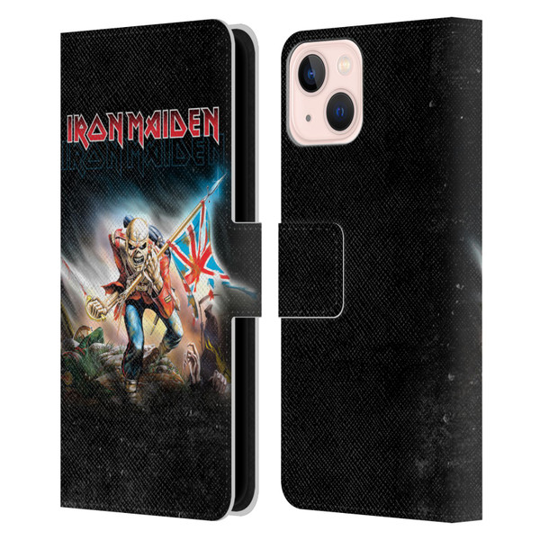 Iron Maiden Art Trooper 2016 Leather Book Wallet Case Cover For Apple iPhone 13